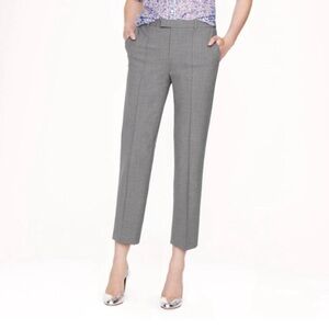 J. Crew Eaton Boy Tollegno 1900 Gray Trouser Pants Women’s 6 Classic Career